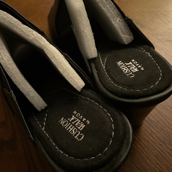 🆕 Cushion Walk Mules, Peep Toe, Size 8 - Picture 5 of 6